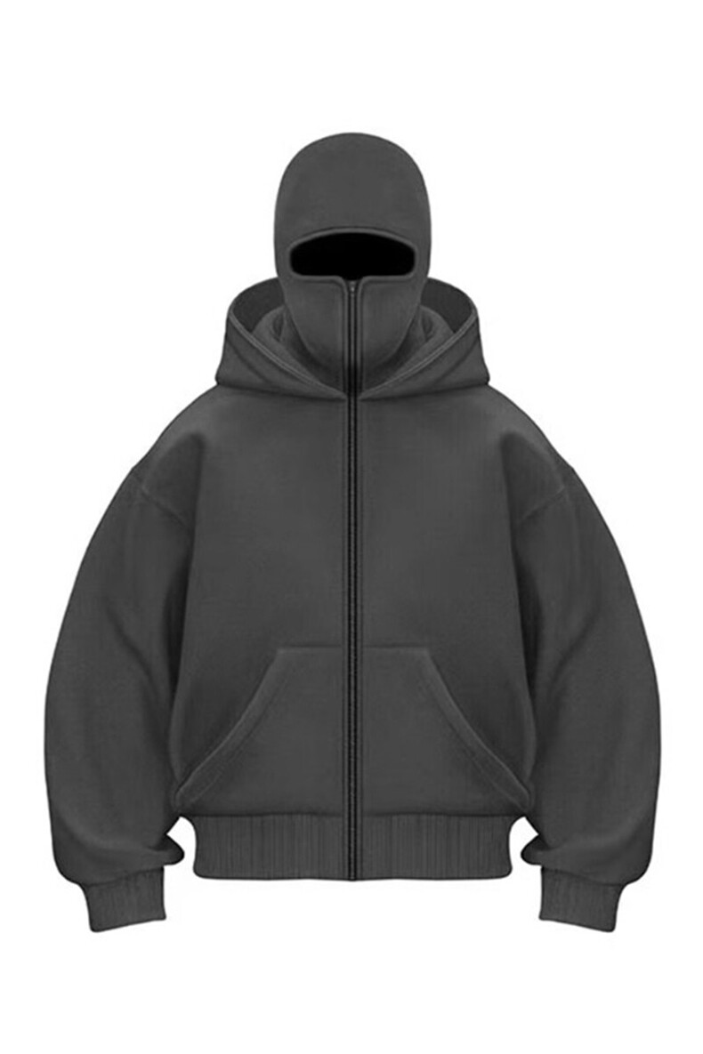【有货】440克重磅全棉复合双帽悍匪卫衣硬挺开衫外套WY0091P88,男装卫衣,星座908