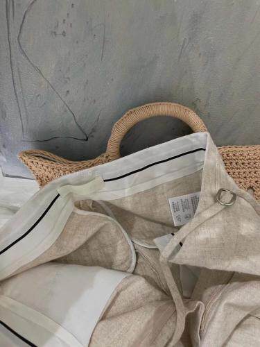 现货新款水洗麻料套装满满细节sml麻本色水洗绿，女装职业装，ADHERE