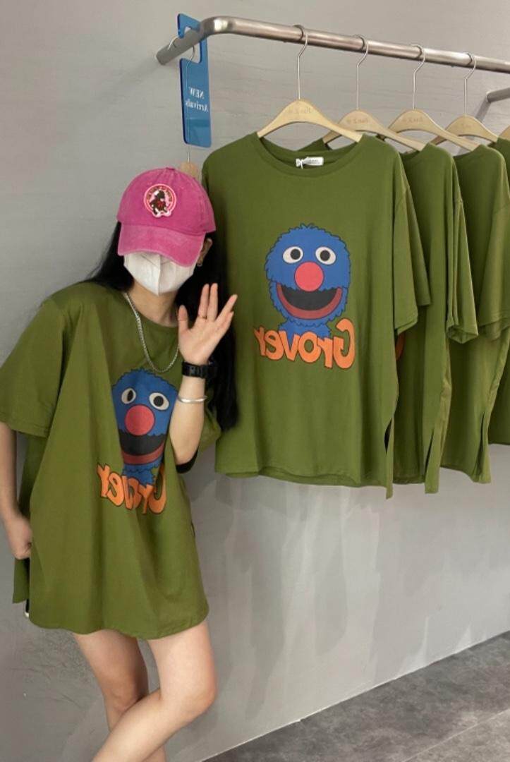 夏季新款大版卡通T恤，女装T恤，JIAN.Z 简.站