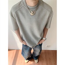 主推夏季新品2026玉米格半袖打底衫男士夏装短袖T恤上衣S408-特19，男装T恤，电商A233-1