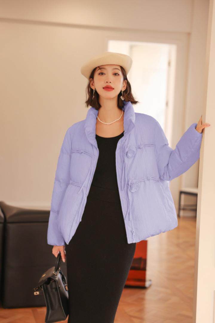 女人味玫瑰花羽绒服（90绒），女装羽绒服，卡西姆