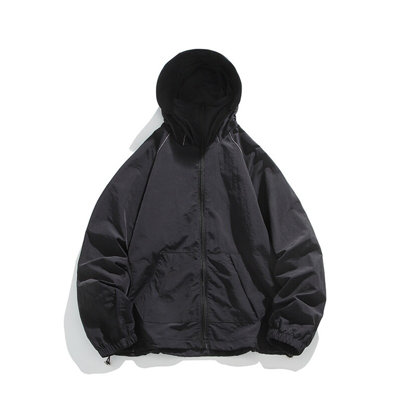 户外防晒衣防紫外线超轻薄冰丝情侣款连帽防晒服25XJ55238特批,男装防晒衣,电商A042