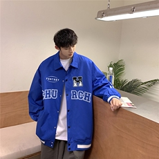 港风23春季美式hiphop炸街设计感ins潮流翻领夹克外套G721P65控88，男装夹克，电商A247