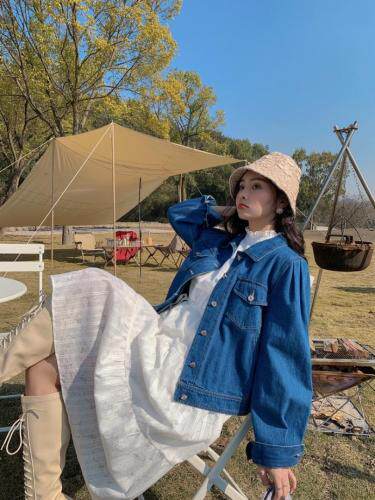 牛仔外套，女装，咔柠