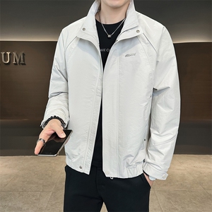 秋季新款夹克外套男春秋休闲百搭时尚立领男士夹克上衣N817-P80图片