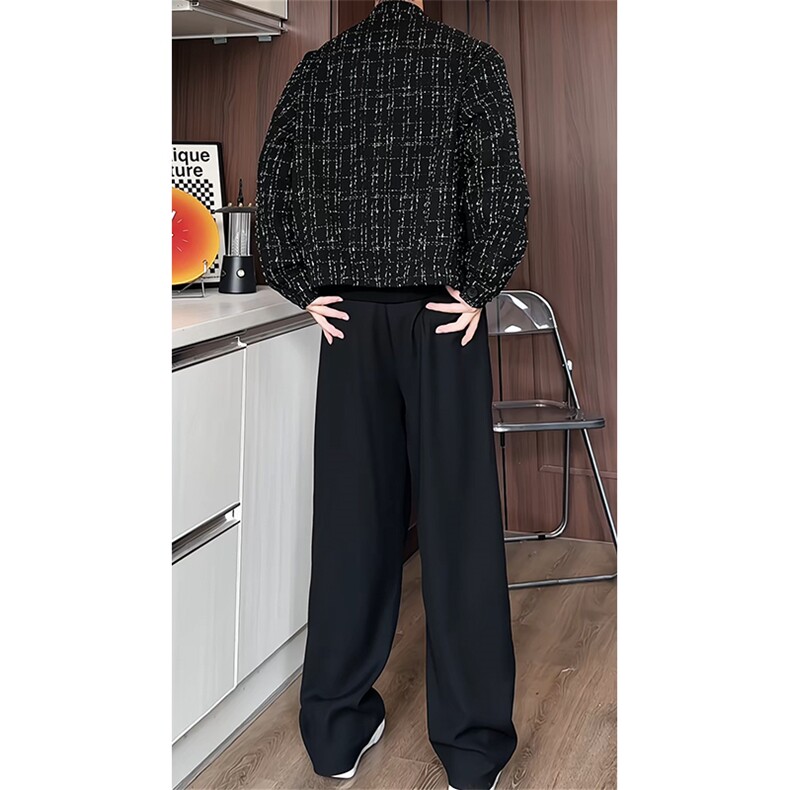 TZ26232609/P120短款小香风外套休闲裤套装男西服夹克西裤两件套,男装夹克,电商A141