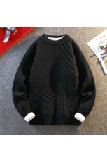 2024【新品】秋冬圆领毛衣男士针织打底衫潮流百搭-M5085-P50，男装针织衫/毛衣，星座1105