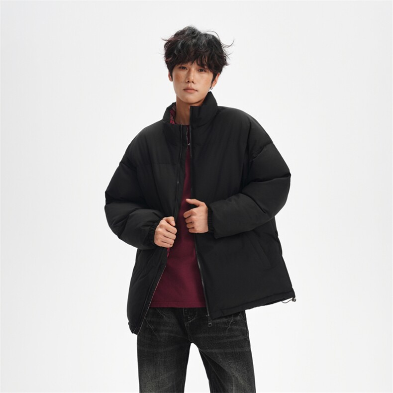 抖音得物美式潮流高品质格子三防加厚羽绒棉衣外套棉服MY5555-P68,男装棉衣,星座610B-1