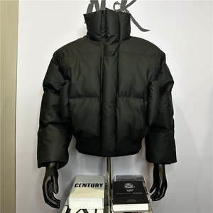 韩系新款立领短款面包服棉袄冬季宽松保暖纯色T126-P90图片