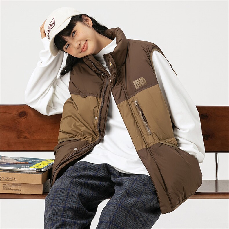 2026冬季新款男日系潮牌立领白鸭绒羽绒服马甲加厚外套YR26-F199,男装羽绒服,电商A101（原外27）