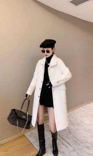 秋冬外套大衣，女装，青羽鹤