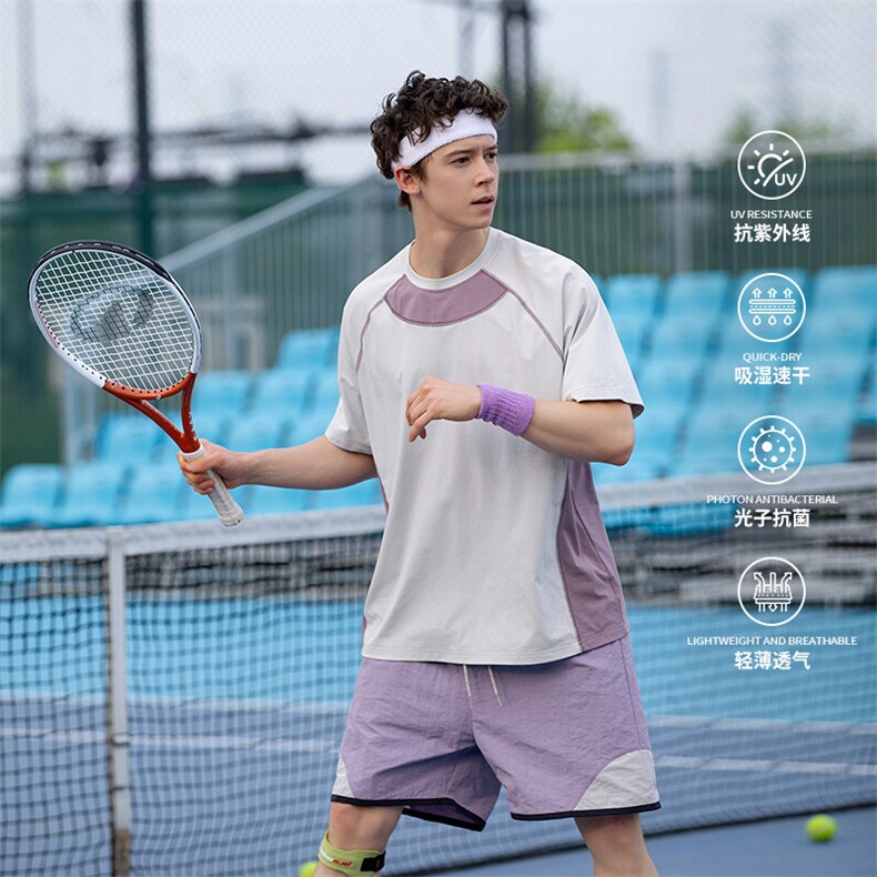 城市运动高弹速干吸湿吸汗撞色健身训练服户外球衣T恤上衣Y531，女装T恤，星座112C