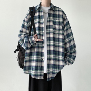 现货 宽松格子衬衫男KD611-P4568图片