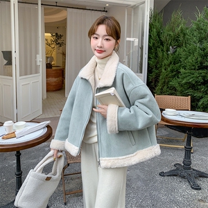 新款 现货主推baby蓝羊毛皮毛一体9920-P175-K258图片