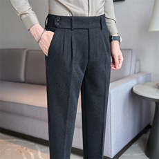 K2823-P95男士秋冬羊毛面料那不勒斯休闲西裤28-36码，男装西裤，电商A211