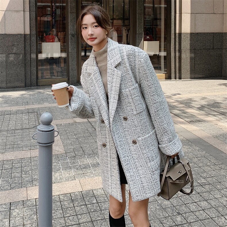 现货，小香风粗花呢料西服B081-3027-P175-K248,女装西装,浙宝276（原081）