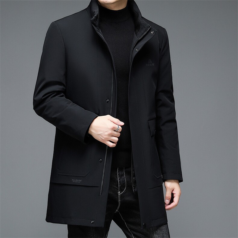 白鸭绒羽绒服男士连帽内胆可拆冬季宽松保暖潮流外套QE89996-P290,男装羽绒服,电商B212（原钱塘6029）