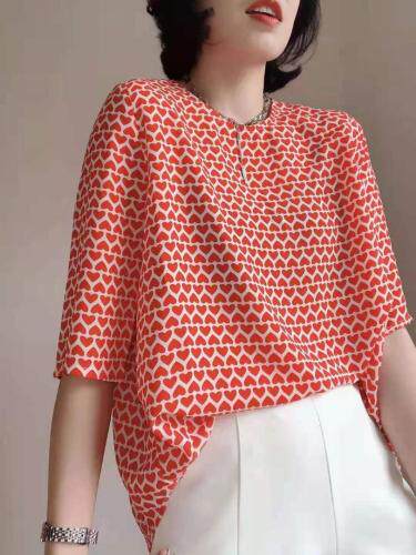 现货，夏季新款雪纺小衫，女装，诺贝儿