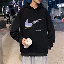 WY2259-P35纯棉连帽卫衣男大码运动帽衫宽松薄外套男，男装卫衣，电商A040