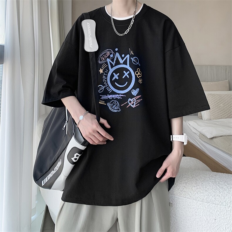 230g重磅纯棉短袖t恤男大码半袖半截袖DX17180-P20,男装T恤,电商A040