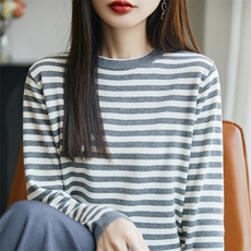 2025条纹卫衣百搭时尚简约，女装卫衣/绒衫，长今羊