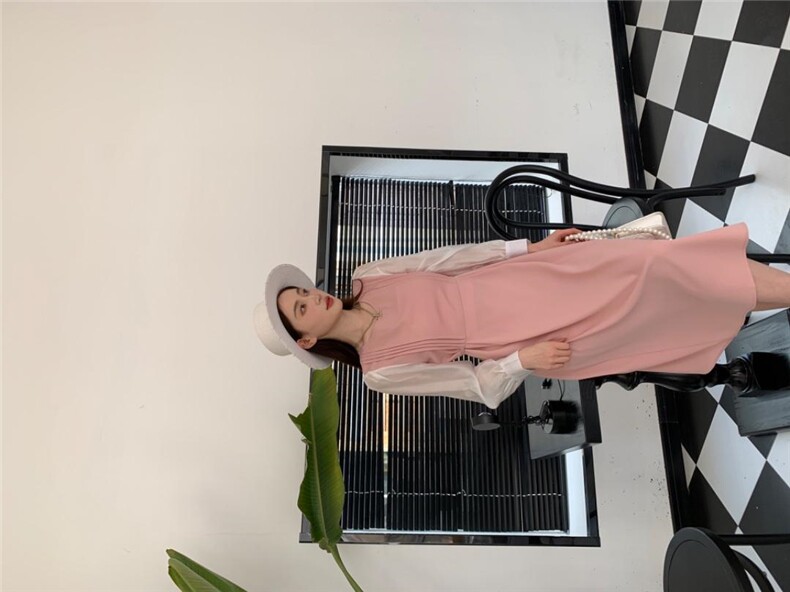 夏季新款拼接韩版修身连衣裙，女装连衣裙，蜜雪·薇琪