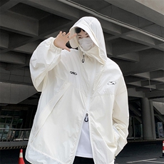 2024新款夏季机能连帽防晒服轻薄凉感户外运动夹克现货W8242-P45，男装防晒衣，星座512-4