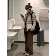 W585-P882025新款冬季排骨棉服女轻薄韩系显瘦短款高级感棉袄，男装棉衣，星座911-1