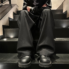 原宿长裤青春流行简约纯色男时尚休闲裤潮运动裤宽松型，男装休闲裤，星座716-2