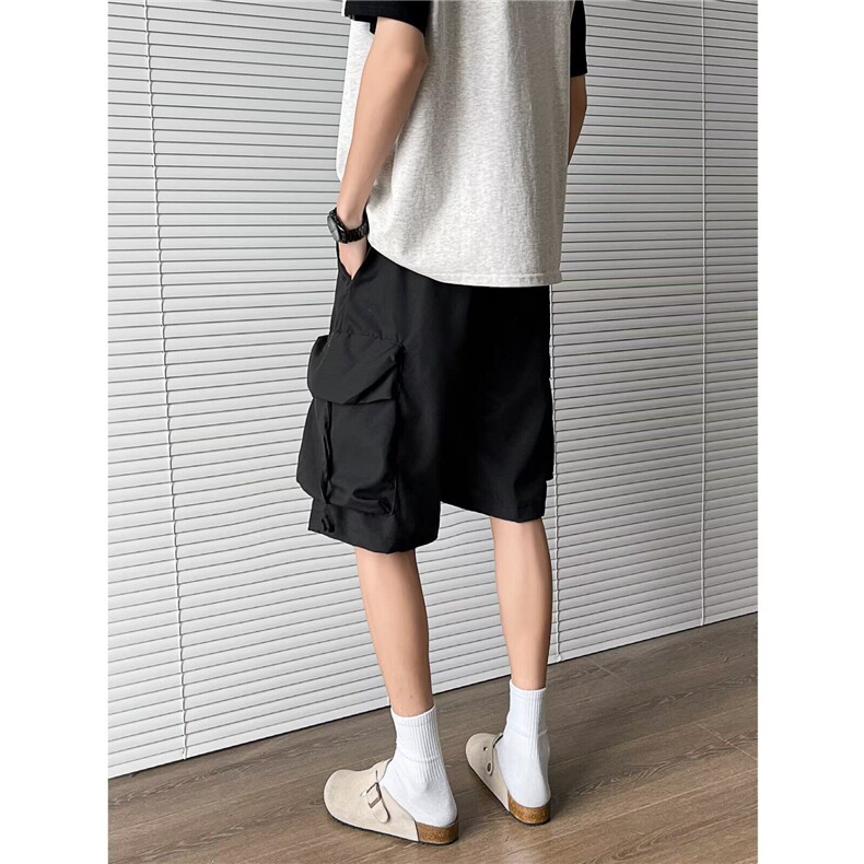 工装短裤男女韩版潮流大口袋个性百搭2025夏季ins五分裤K6185-P29,男装休闲裤,星座412-3