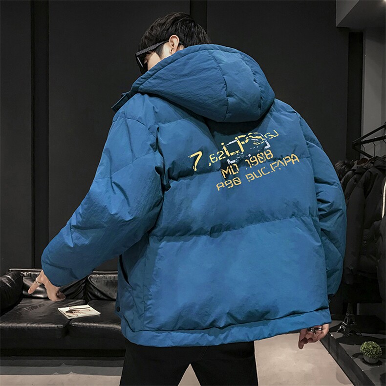 【】A003-HY8008-P130冬装新款印花连帽面包服棉衣 木木图片
