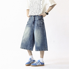 夏季潮流宽松S-2XL牛仔短裤--DK5012--TP55，男装牛仔裤，电商A247
