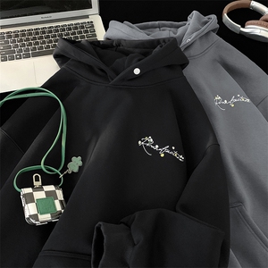 人气高品质 新款重磅刺绣向日葵男连帽卫衣X416B-1-WY973-P55控78图片
