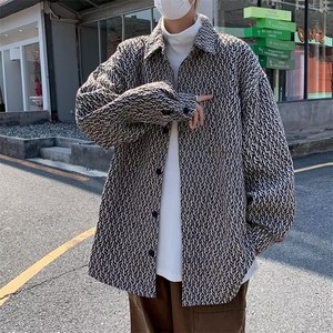 秋冬毛呢外套男士韩版潮流情侣毛边ins衣服港风原宿风夹克 JJK80图片