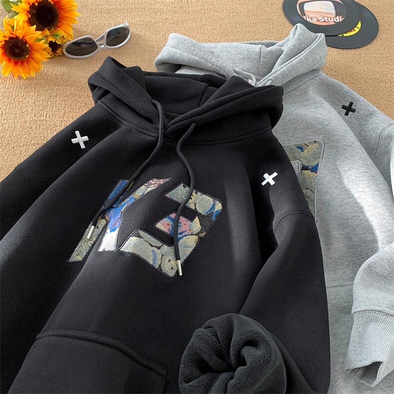 秋冬重磅450克连帽卫衣贴布男B208-WY3607-P65控98,男装卫衣,电商B208