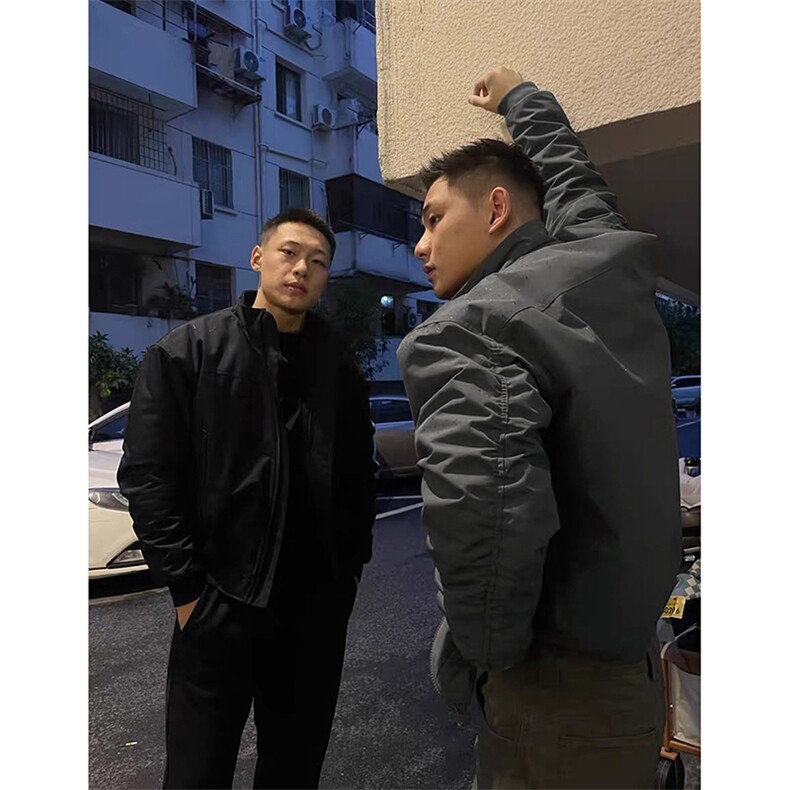 网图美式飞行夹克男秋季新款立领棒球服工装外套-A2198TP58无差价,男装夹克,电商B241