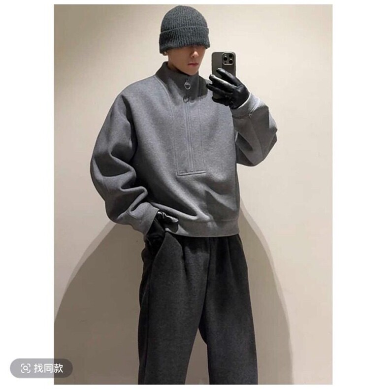 网络图现货春秋新款简约百搭宽松休闲卫衣R8106-P80,男装卫衣,星座1005-4