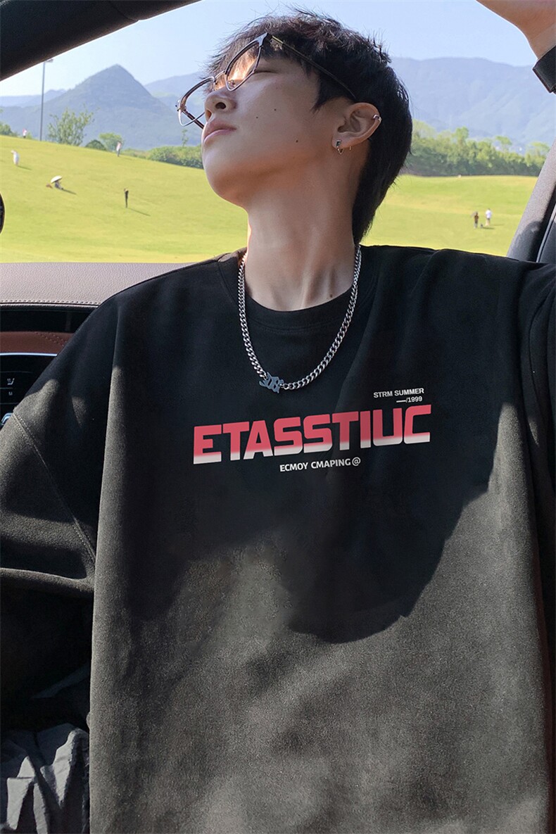 量大优供视频重磅麂皮绒短袖t恤男JT538-特p19,男装T恤,电商B371