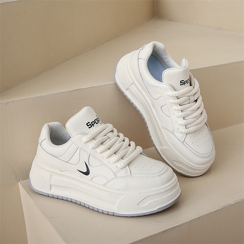 小白鞋女新款韩版女学生增高运动板鞋潮女休闲单鞋，女鞋休闲鞋，电商A223