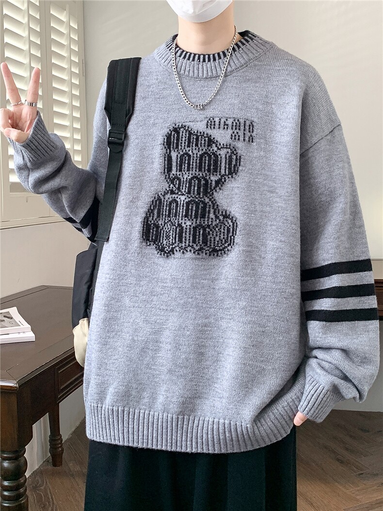 【新品】2025秋冬男士时尚休闲百搭针织连帽毛衣潮流-M289-P50,男装针织衫/毛衣,星座1105-1