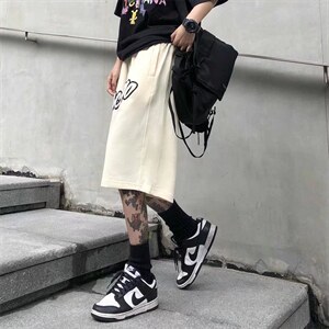 街头嘻哈五分裤男士运动短裤潮牌宽松美式休闲潮流中裤D6070-P26图片