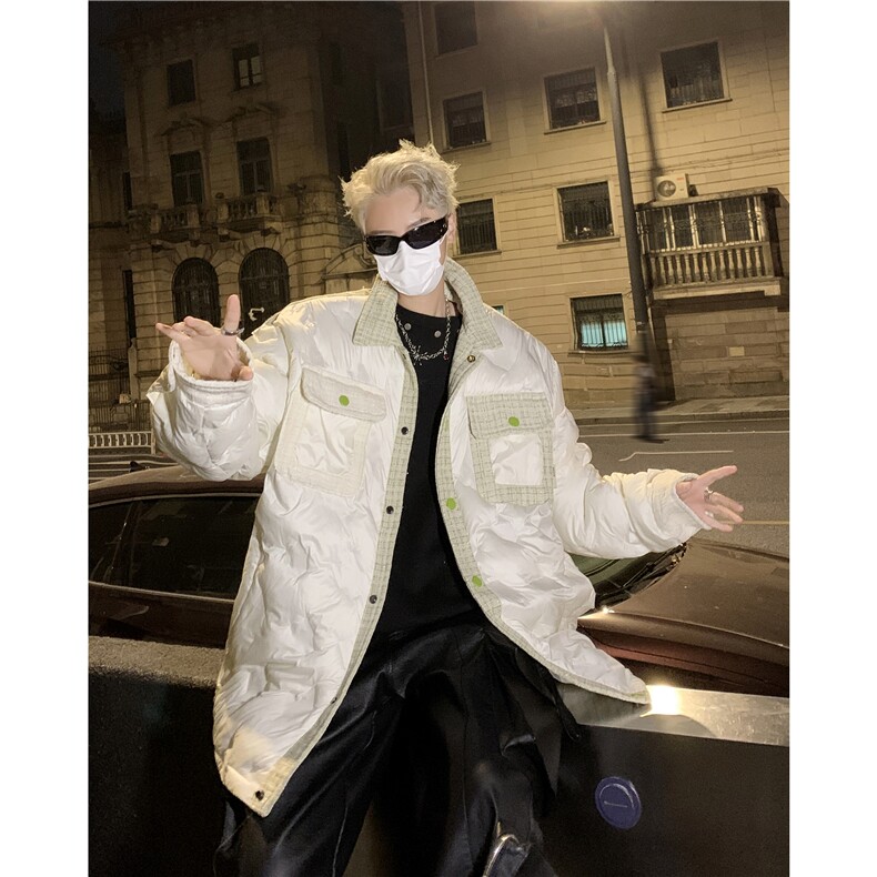 DMY221-P108新款2025年潮流百搭痞帅休闲港风男士男装上衣外套,男装棉衣,星座603-2