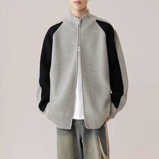 立领休闲拉链针织衫开衫毛衣秋冬季时尚百搭上衣外套M8228，男装针织衫/毛衣，星座1116A（原606A-3）