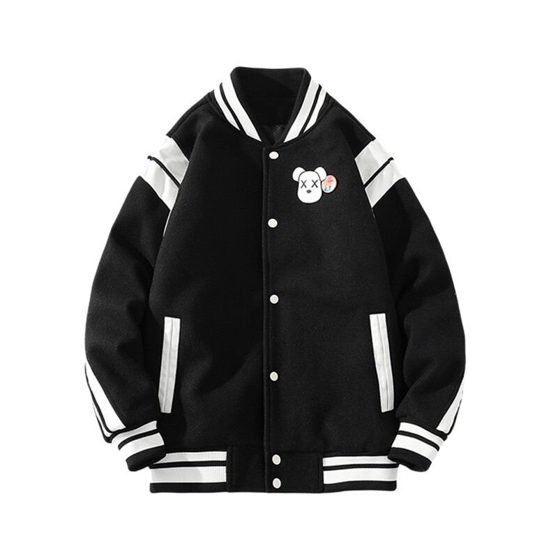 冬款加棉加厚棉服徽章饰品潮棒球服棉衣外套男士8125-P120控价158,男装棉衣,电商A441-1