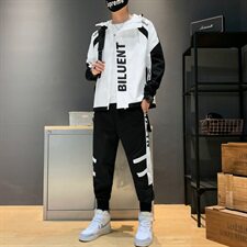 2021春秋新款夹克外套男装搭配一套潮流韩版休闲套装DS873T，男装夹克，电商A102