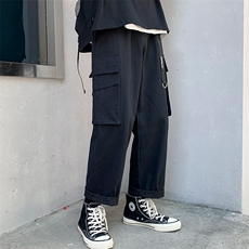 A111-P48机能工装裤男士大码宽松直筒休闲裤男，男装休闲裤，电商A040