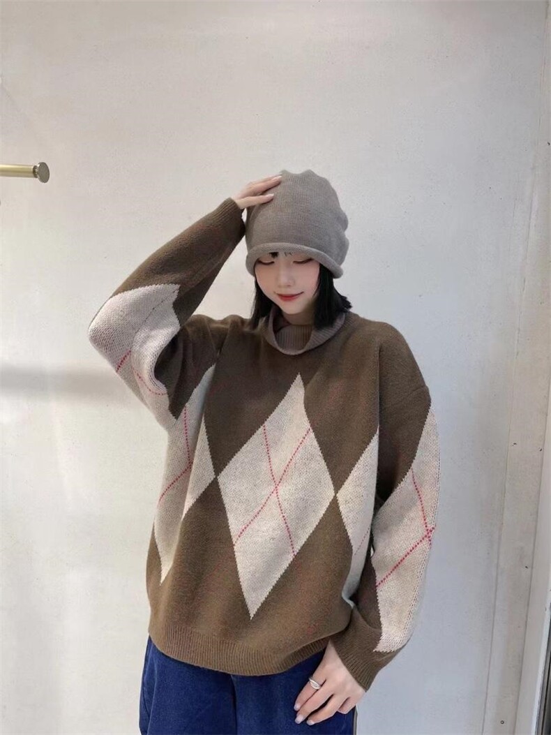 冬季新款休闲款毛衣，女装针织衫/毛衣，初唯