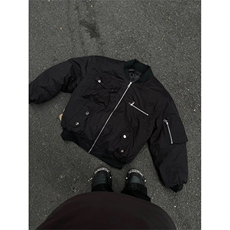 （现货）自制款机能口袋灰色bomber棉服，男装棉衣，星座807