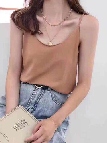 冰丝吊带9个色两穿，女装背心吊带，萌蔻