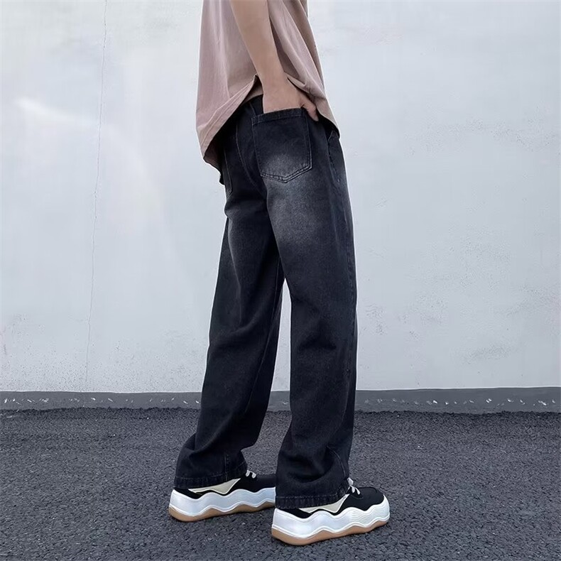 美式牛仔裤男春秋新款休闲直筒裤N7211P35,男装牛仔裤,星座1116-2